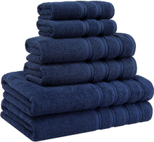 Cargar imagen en el visor de la galería, Set 6 Toallas de Baño Navy Blue-The Rack Store