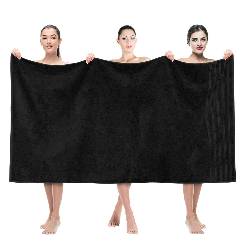 Toallon de Baño Jumbo Premium 88x177 cm Negro