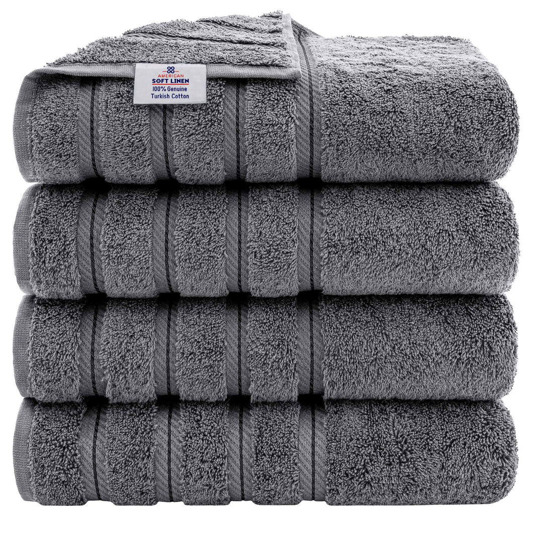 Set 4 Toallas de Baño Gris-The Rack Store