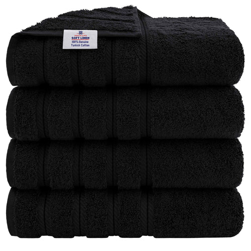 Set 4 Toallas de Baño Negras-The Rack Store