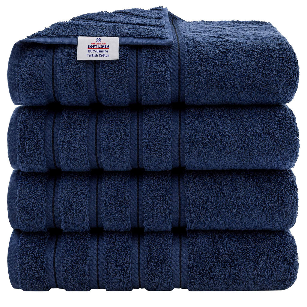 Set 4 Toallas de Baño Navy Blue-The Rack Store