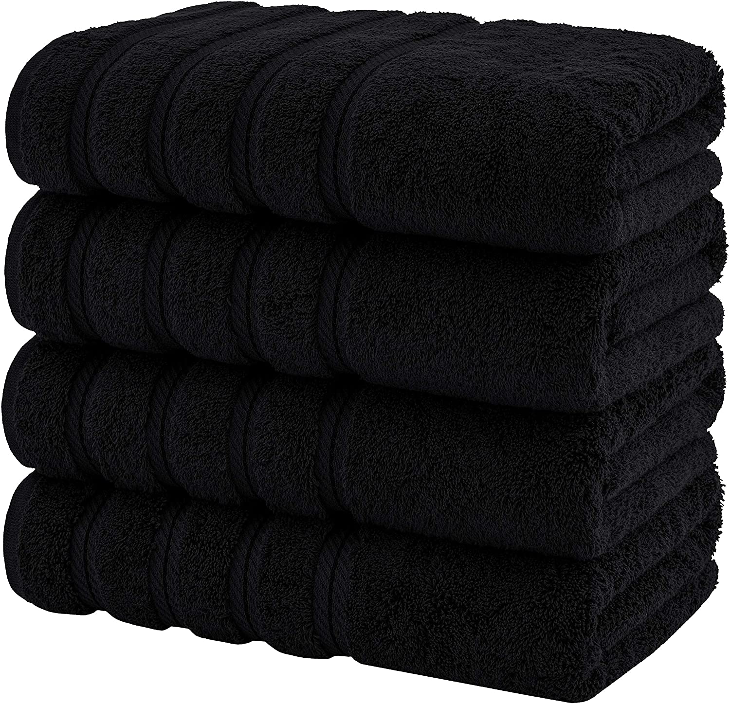 Set 4 Toallas de Baño Negras-The Rack Store