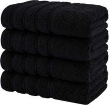 Cargar imagen en el visor de la galería, Set 4 Toallas de Baño Negras-The Rack Store
