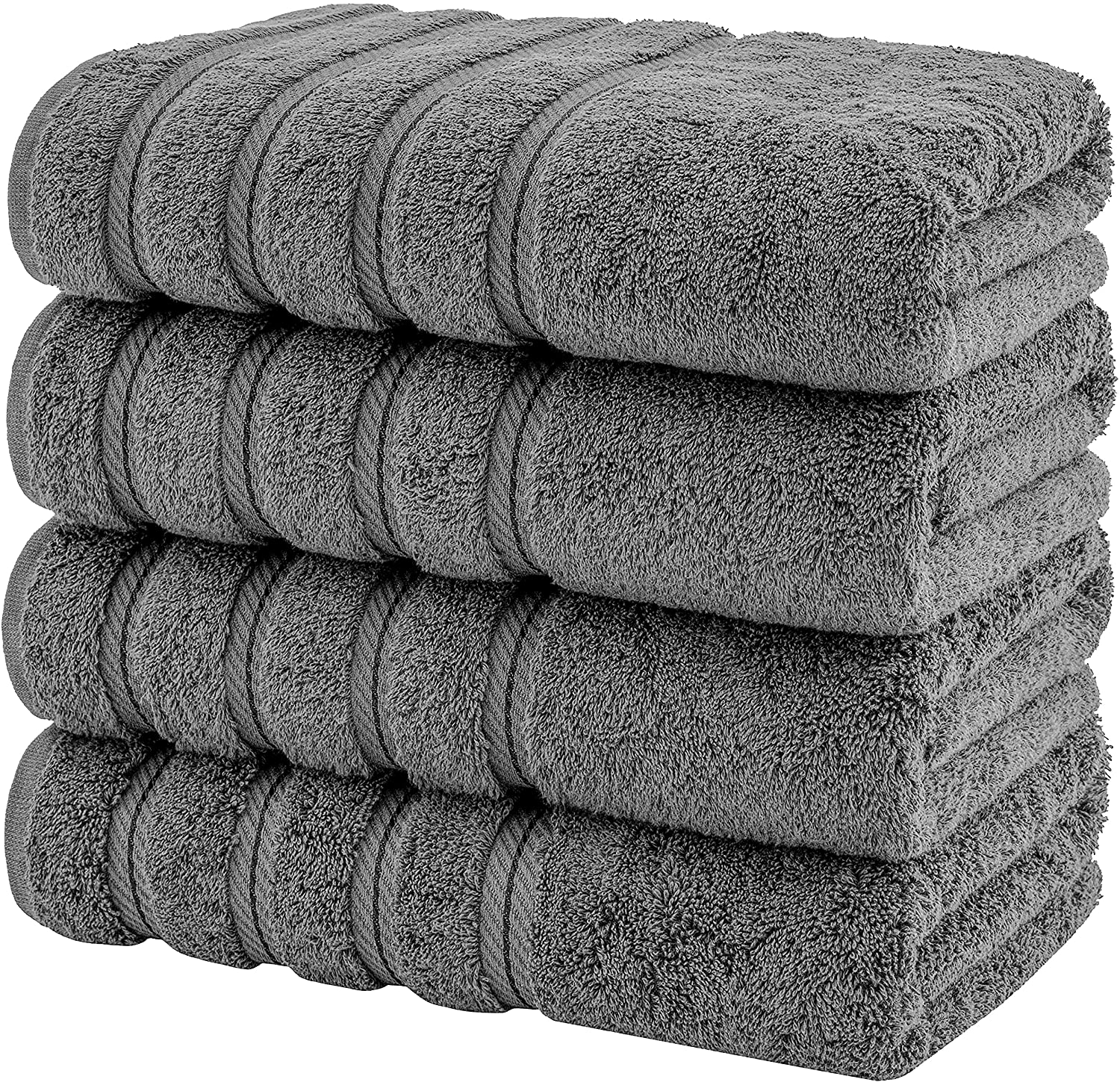 Set 4 Toallas de Baño Gris-The Rack Store