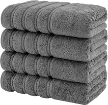 Cargar imagen en el visor de la galería, Set 4 Toallas de Baño Gris-The Rack Store
