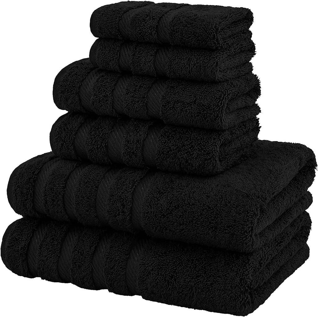 Set 6 Toallas de Baño Negras-The Rack Store