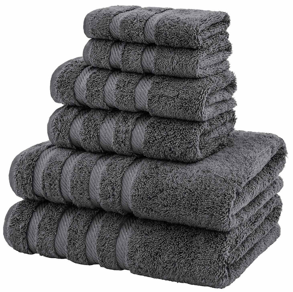 Set 6 Toallas de Baño Grey-The Rack Store