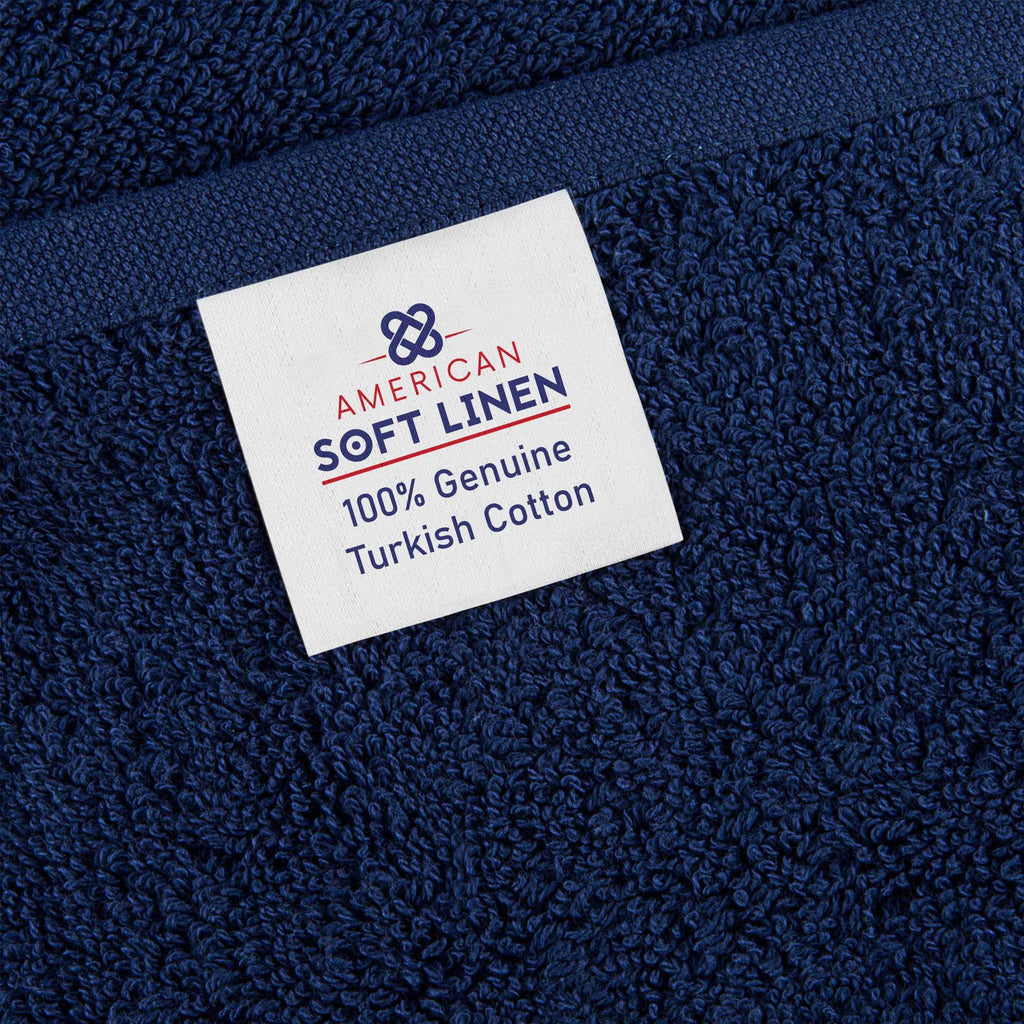 Set 4 Toallas de Baño Navy Blue-The Rack Store