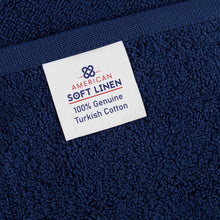 Cargar imagen en el visor de la galería, Set 4 Toallas de Baño Navy Blue-The Rack Store
