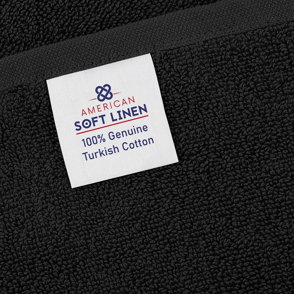 Set 4 Toallas de Baño Negras-The Rack Store