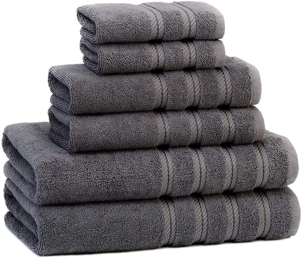 Set 6 Toallas de Baño Grey-The Rack Store